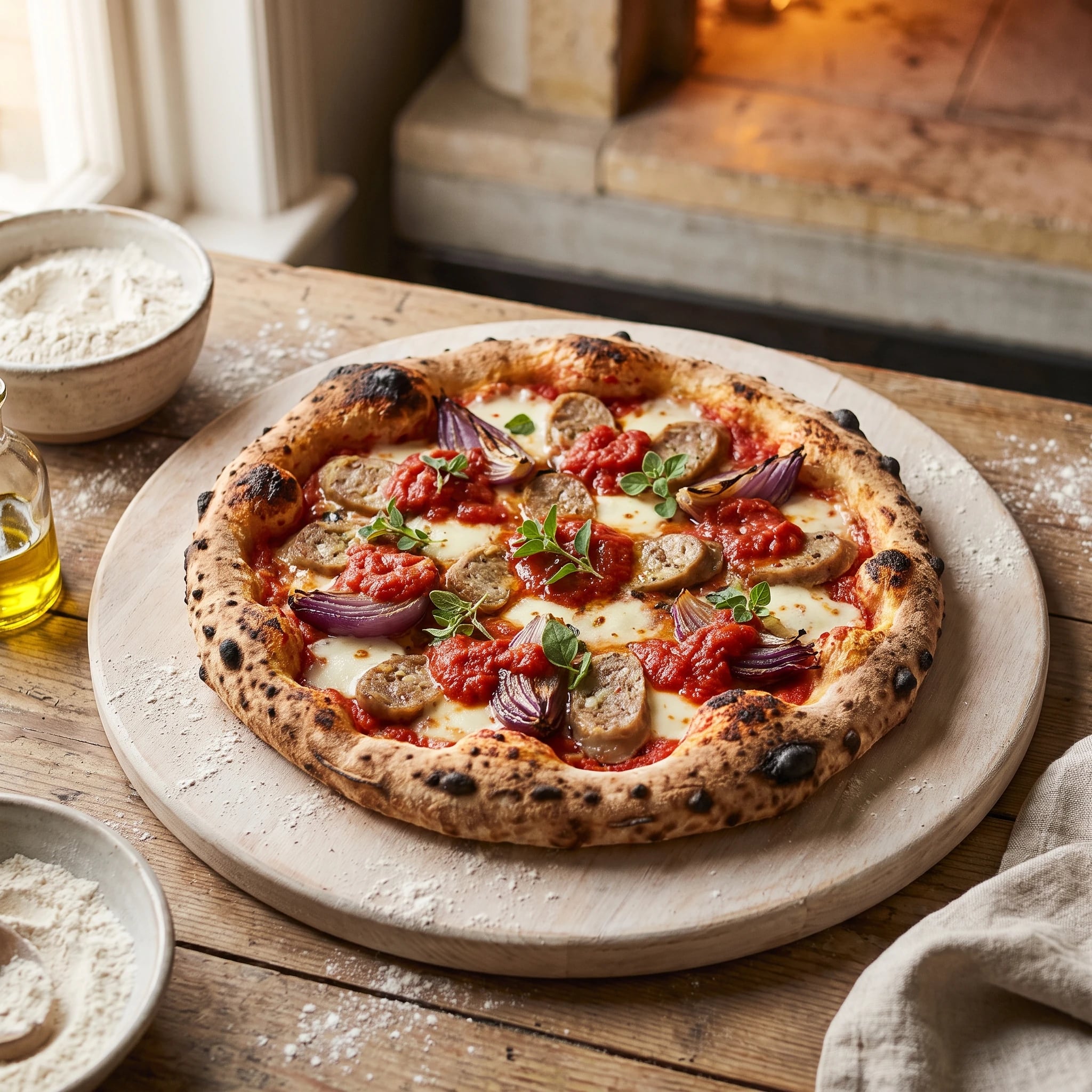 Fennel Sausage pizza